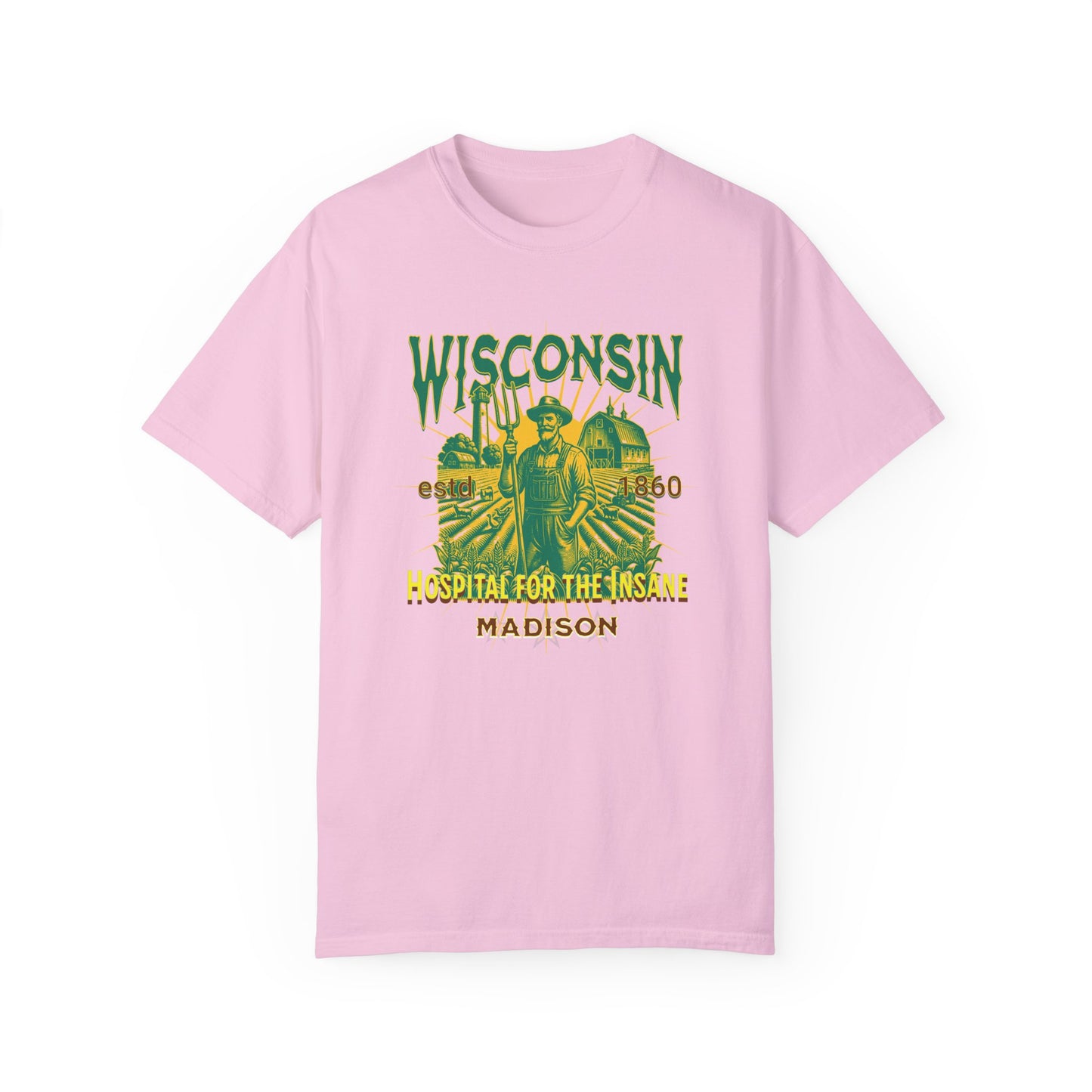 Wisconsin Insane Asylum Mental Health Awareness Tee - Vintage T-shirt
