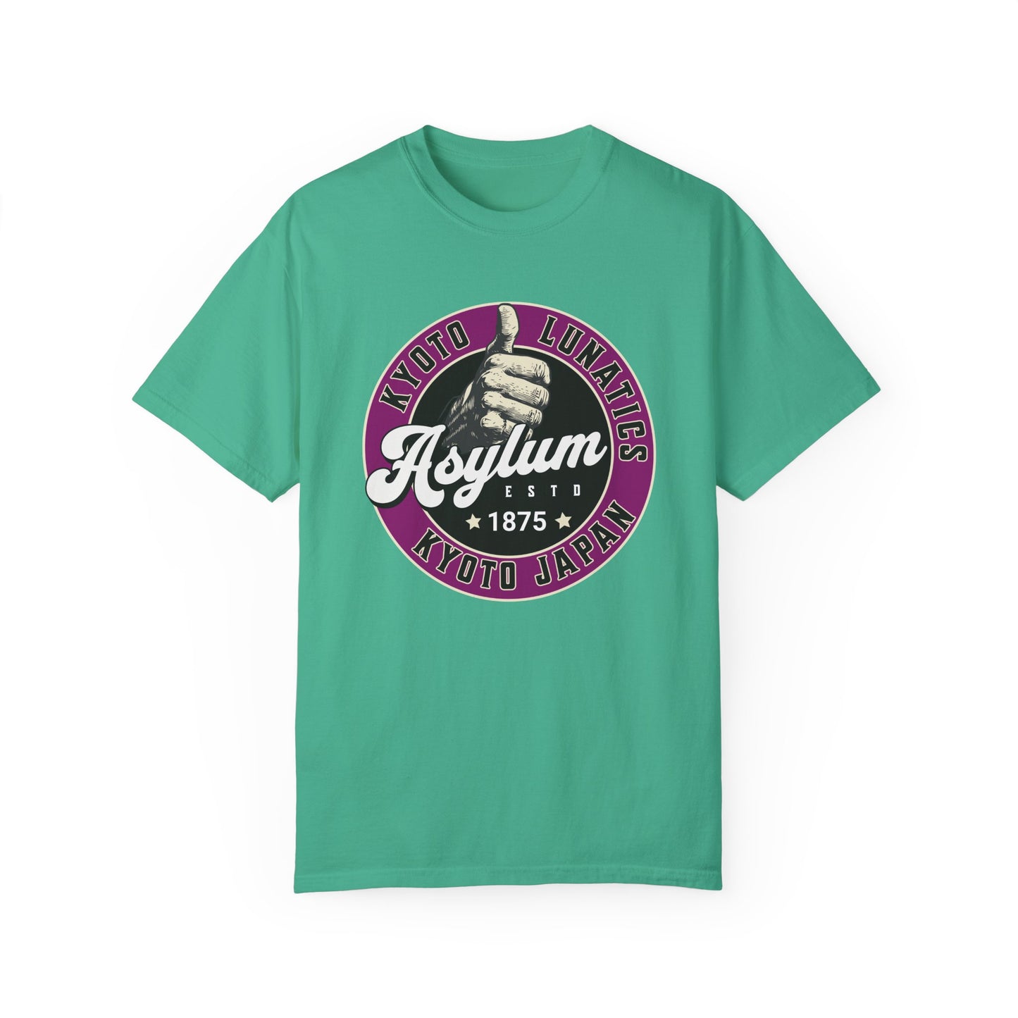 Vintage Kyoto Japan Lunatic Asylum T-Shirt - Unisex Garment-Dyed Tee