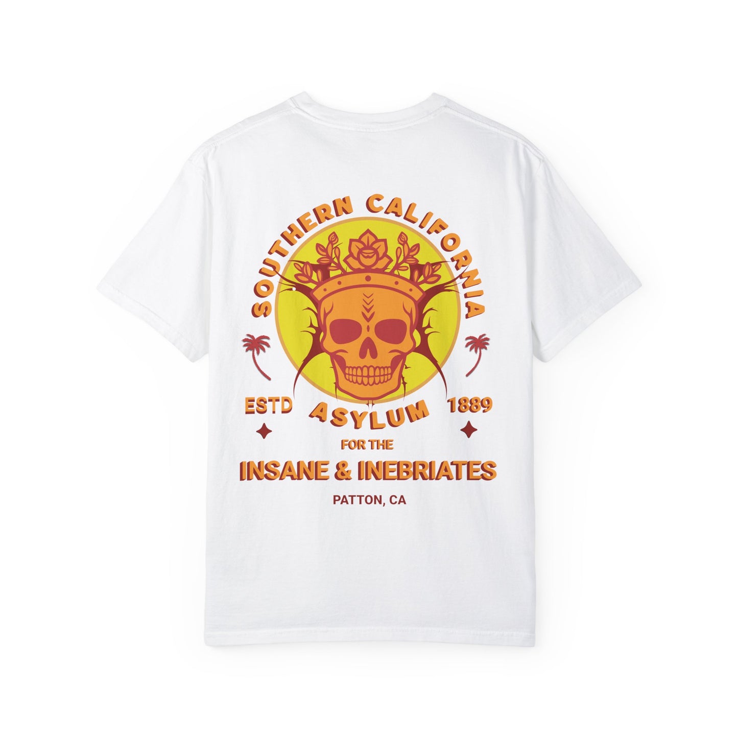 Southern California Asylum Mental Health Awareness T-shirt Printed on Back