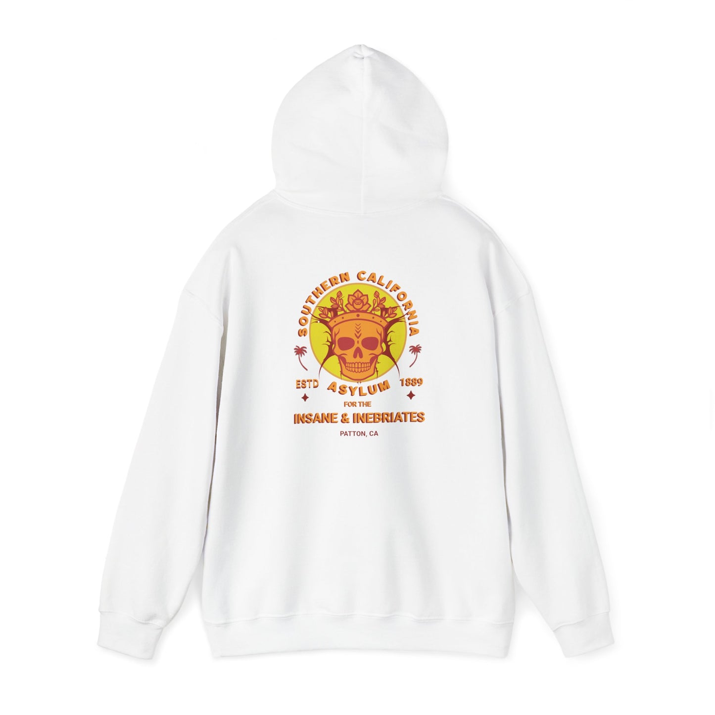 Hooded Sweatshirt Southern California Insane Asylum Mental Health History Awareness