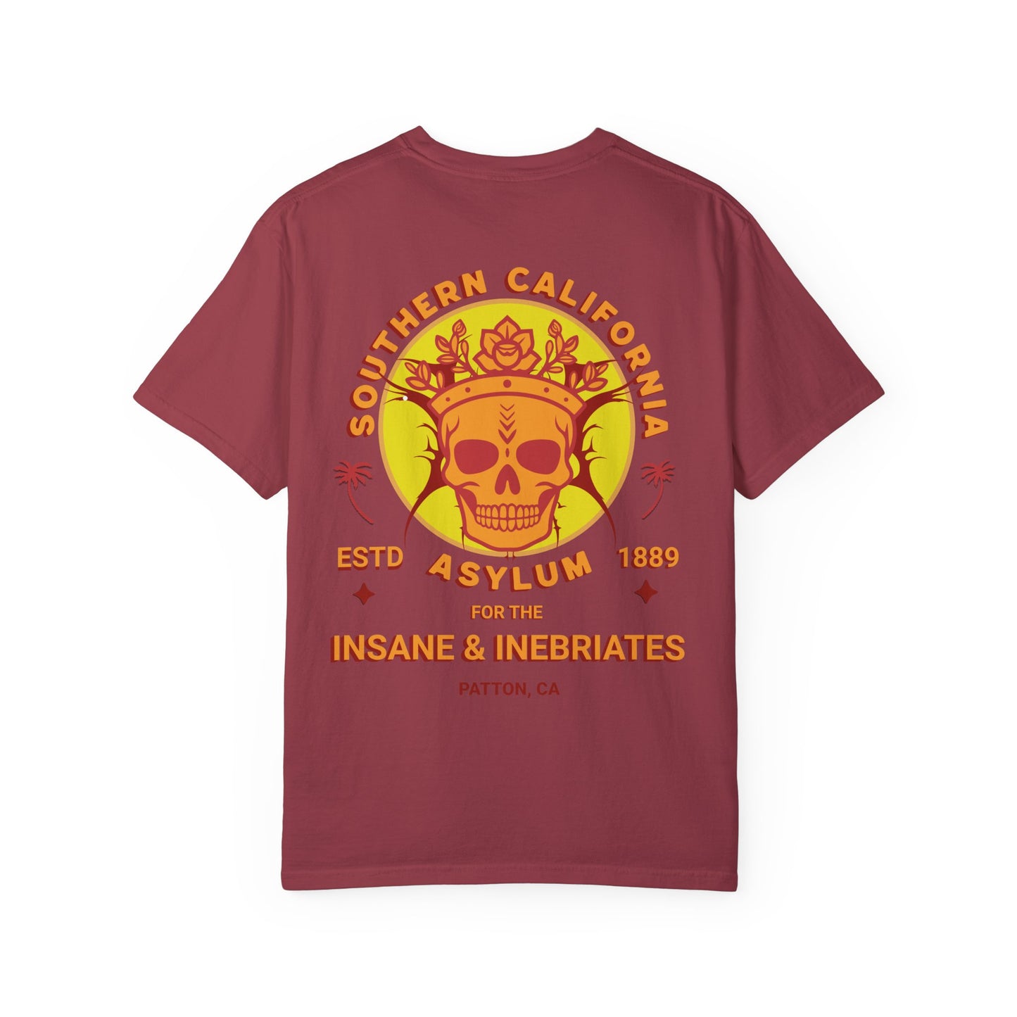 Southern California Asylum Mental Health Awareness T-shirt Printed on Back