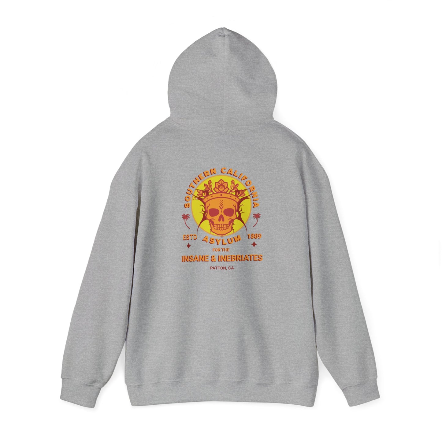 Hooded Sweatshirt Southern California Insane Asylum Mental Health History Awareness