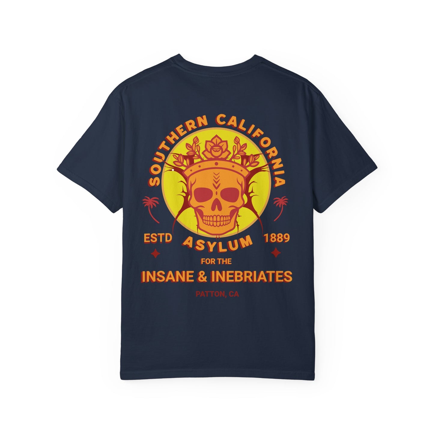 Southern California Asylum Mental Health Awareness T-shirt Printed on Back