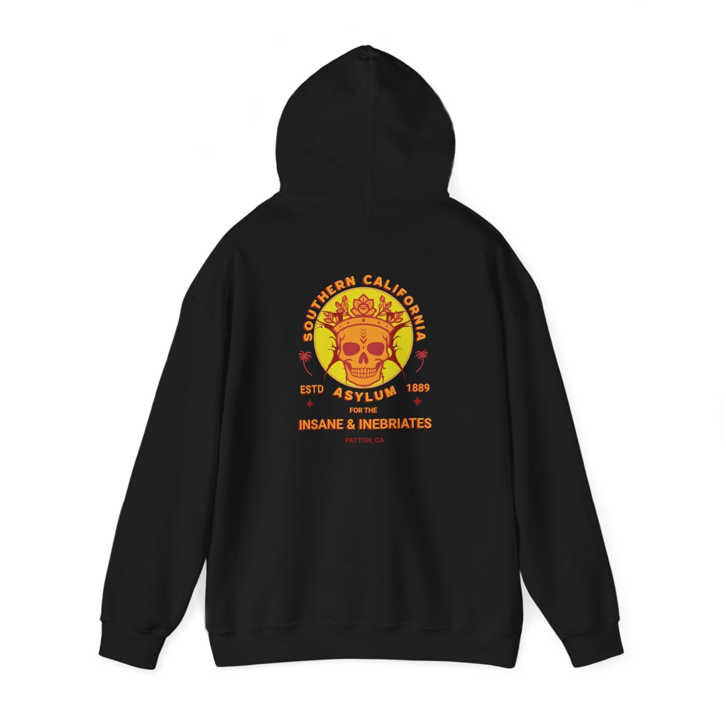Hooded Sweatshirt Southern California Insane Asylum Mental Health History Awareness
