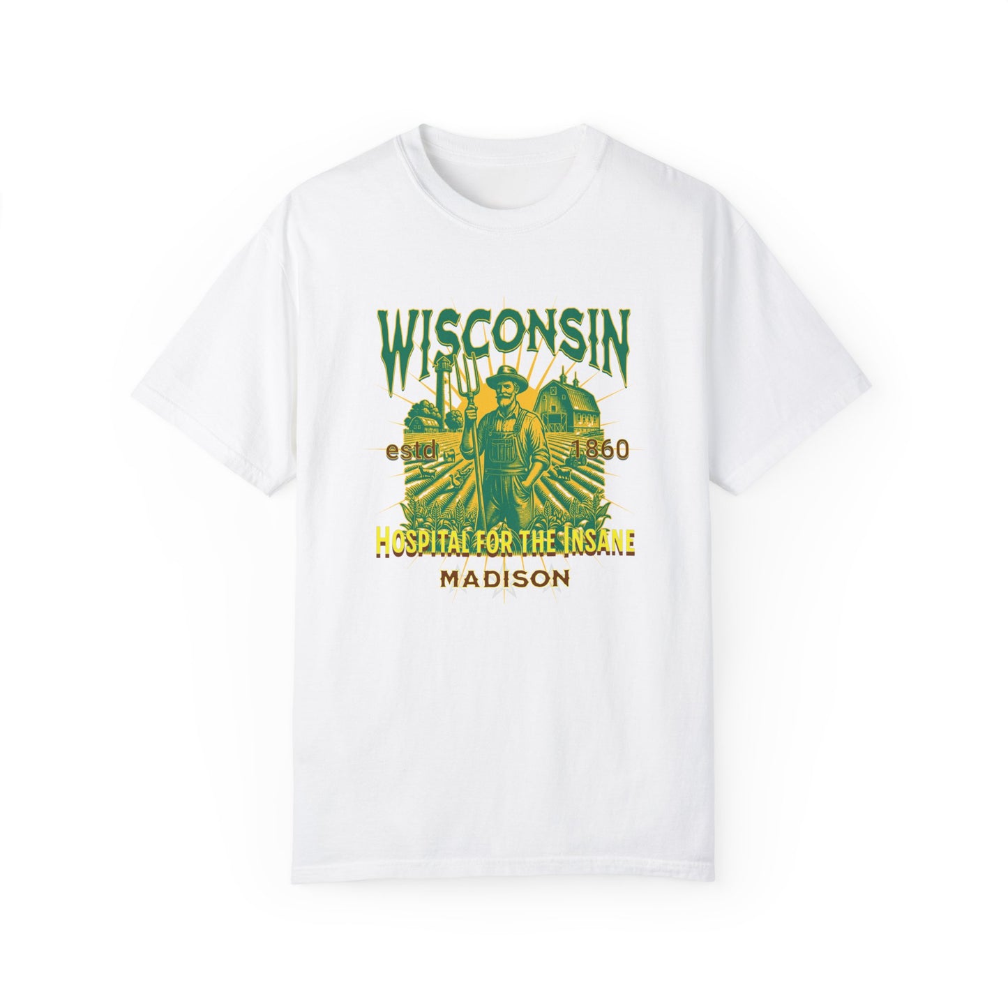 Wisconsin Insane Asylum Mental Health Awareness Tee - Vintage T-shirt