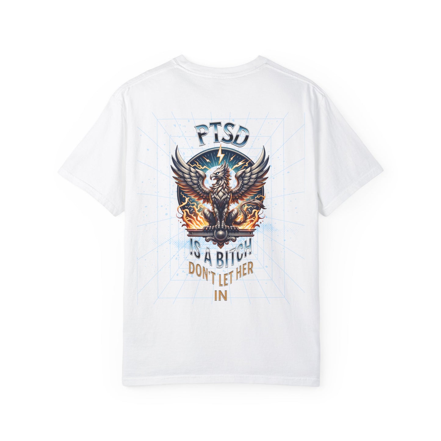 PTSD Awareness Unisex T-shirt- Printed on Back
