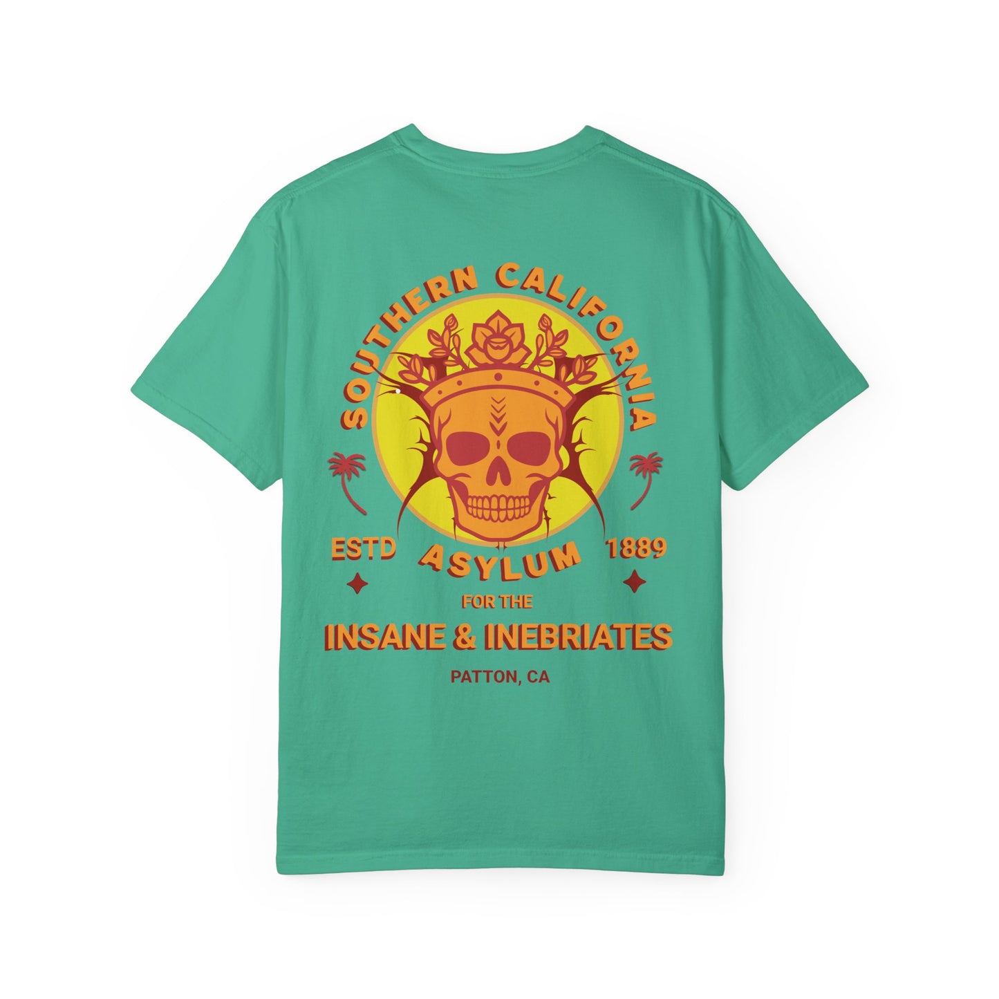 Southern California Asylum Mental Health Awareness T-shirt Printed on Back