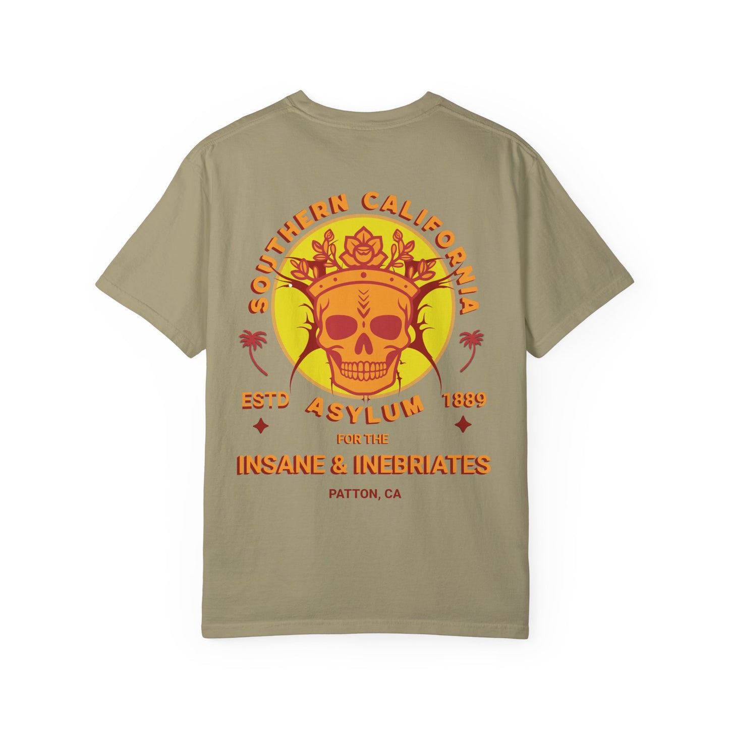 Southern California Asylum Mental Health Awareness T-shirt Printed on Back