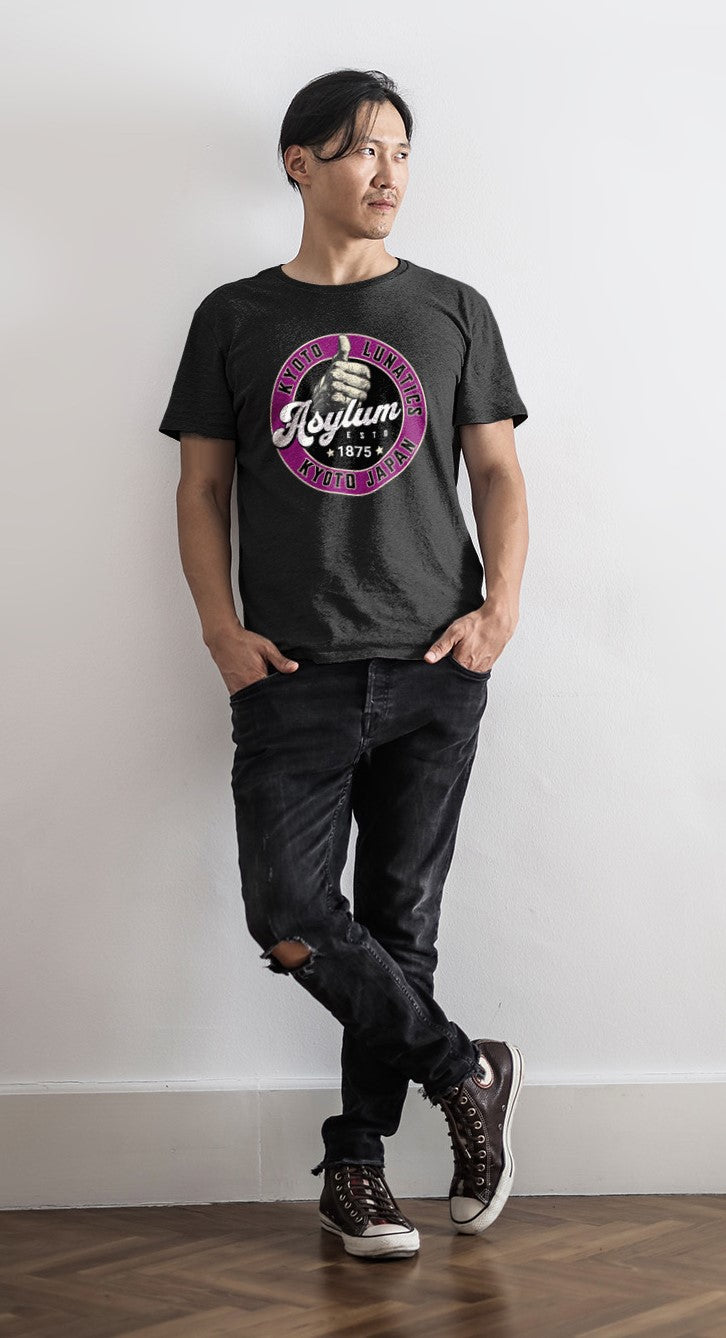 Vintage Kyoto Japan Lunatic Asylum T-Shirt - Unisex Garment-Dyed Tee