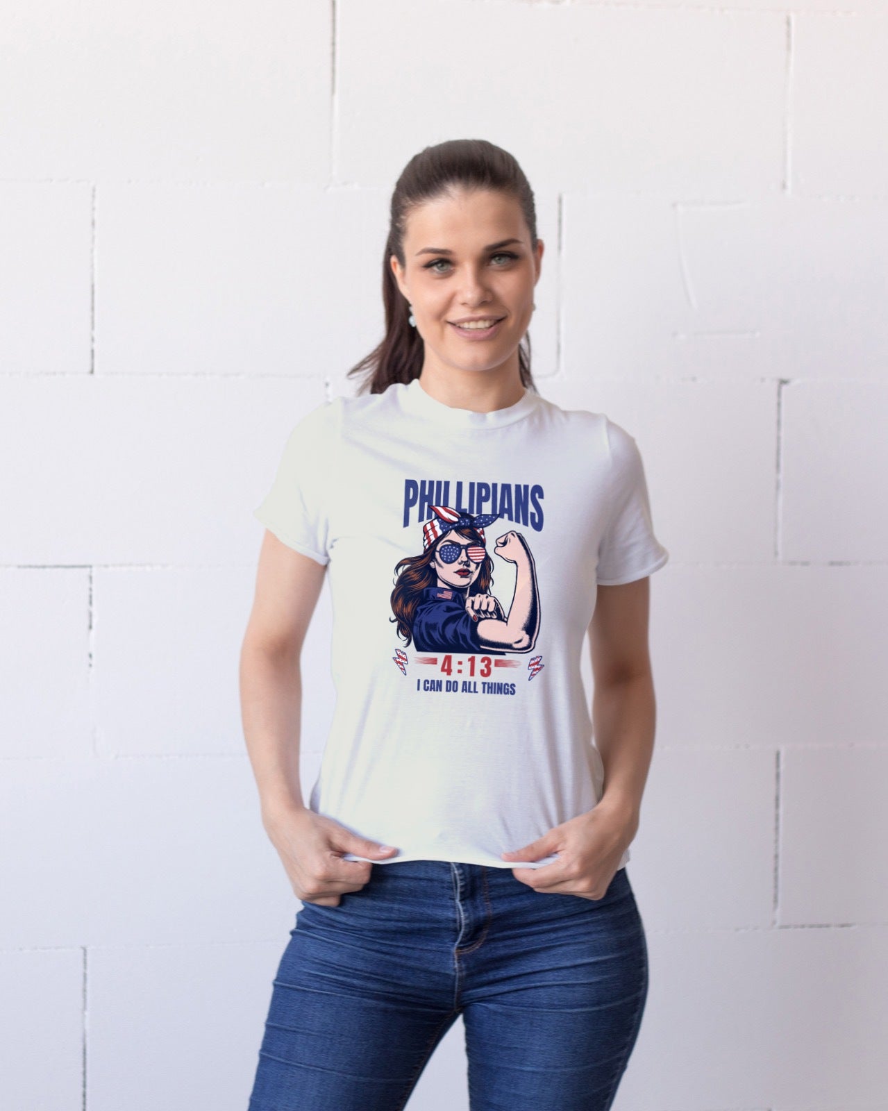 Inspirational Unisex T-Shirt - 'I can do all things' Bible Verse for Mental Health Awareness