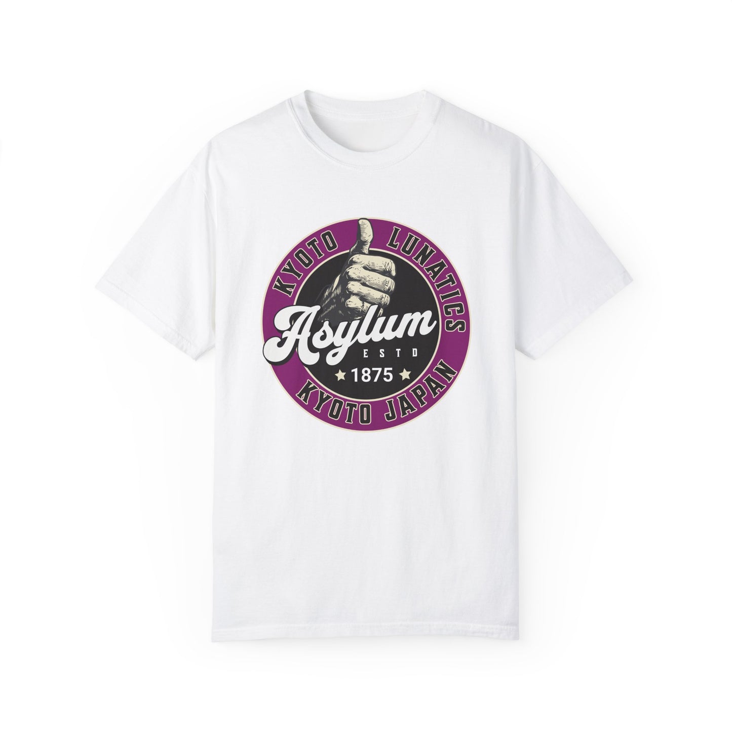 Vintage Kyoto Japan Lunatic Asylum T-Shirt - Unisex Garment-Dyed Tee