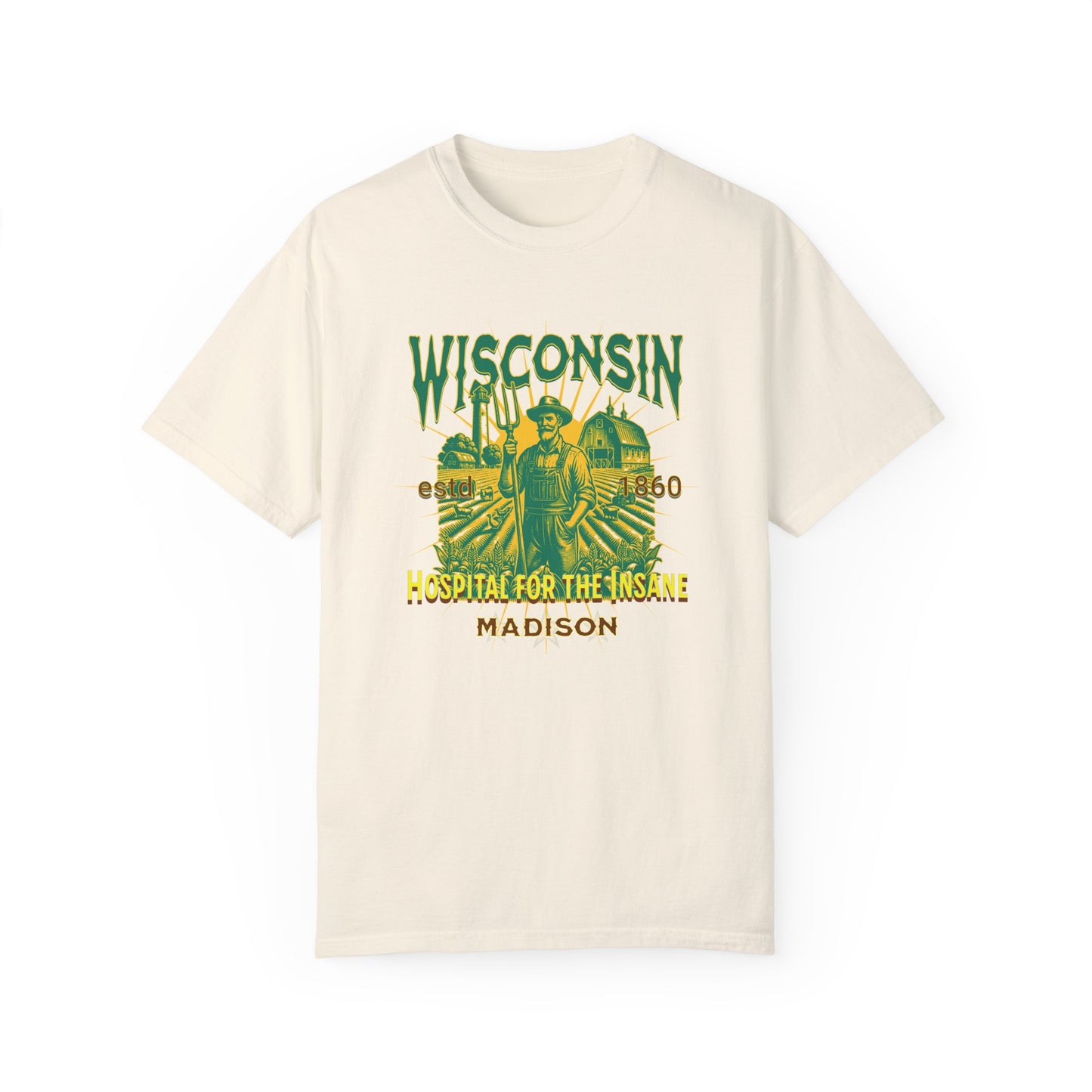 Wisconsin Insane Asylum Mental Health Awareness Tee - Vintage T-shirt