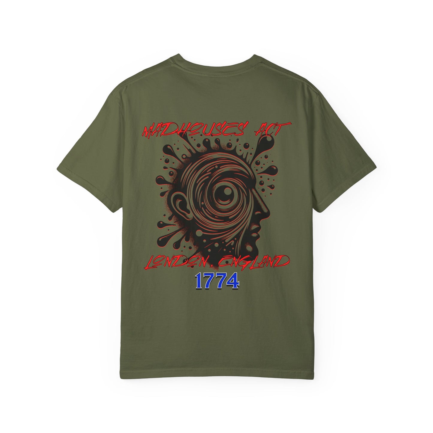 Madhouses Act History of Mental Health Unisex T-shirt- Printed on Back