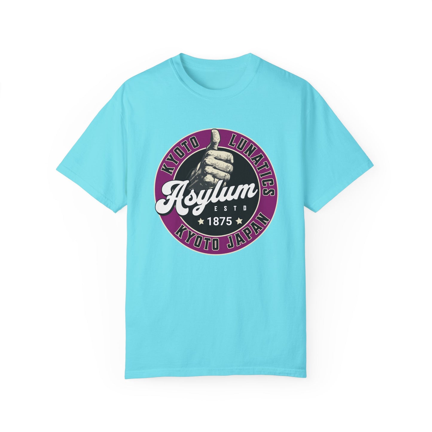 Vintage Kyoto Japan Lunatic Asylum T-Shirt - Unisex Garment-Dyed Tee