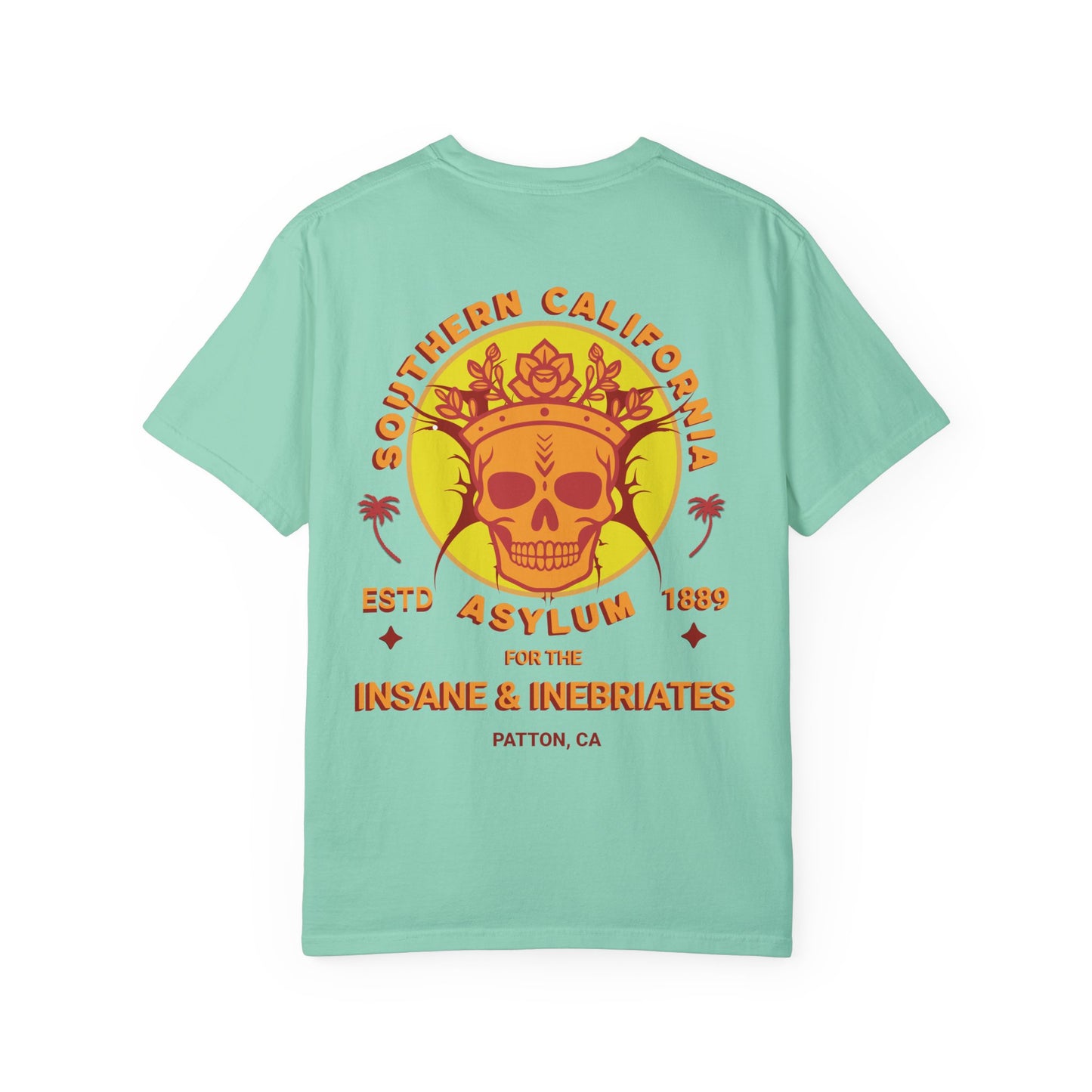 Southern California Asylum Mental Health Awareness T-shirt Printed on Back
