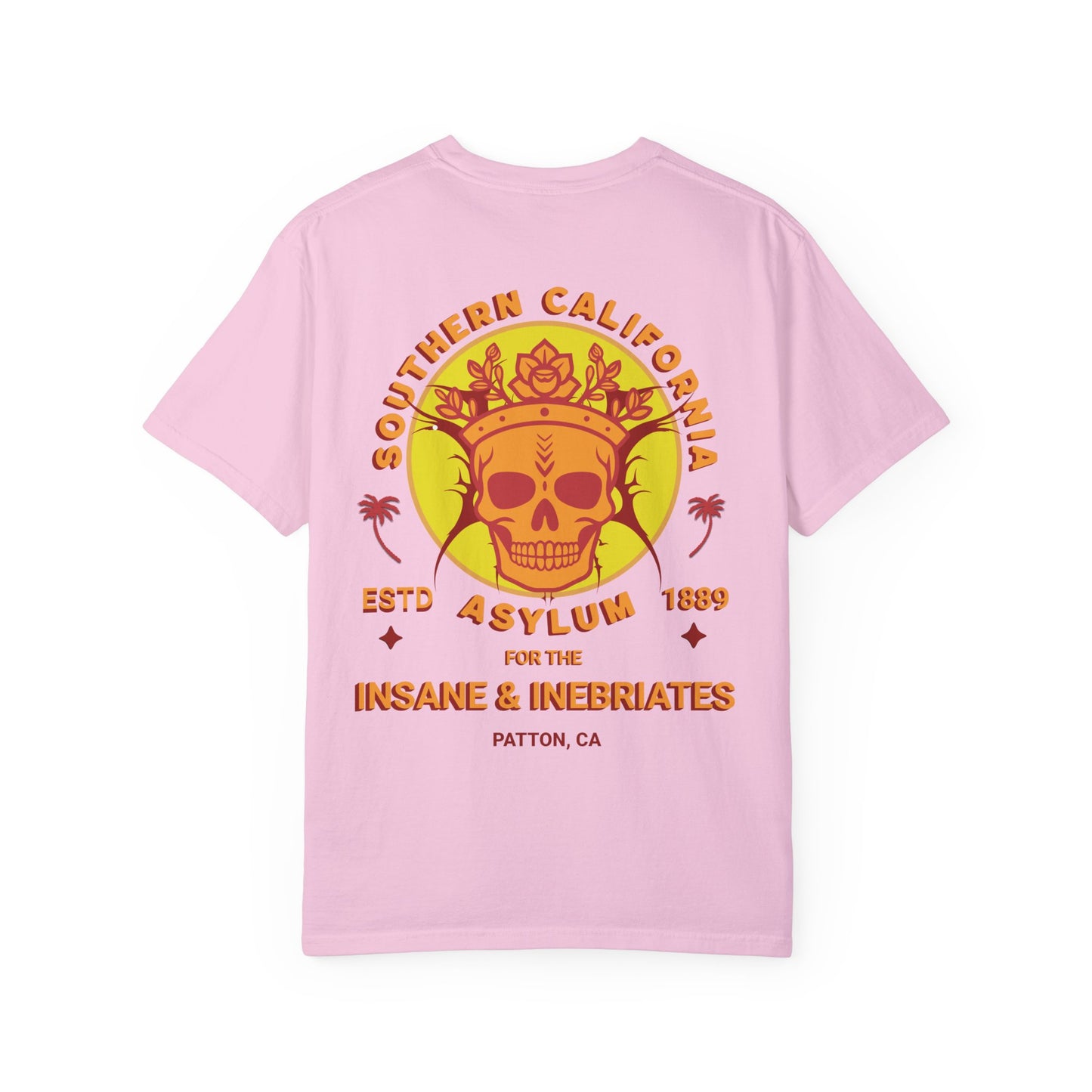 Southern California Asylum Mental Health Awareness T-shirt Printed on Back