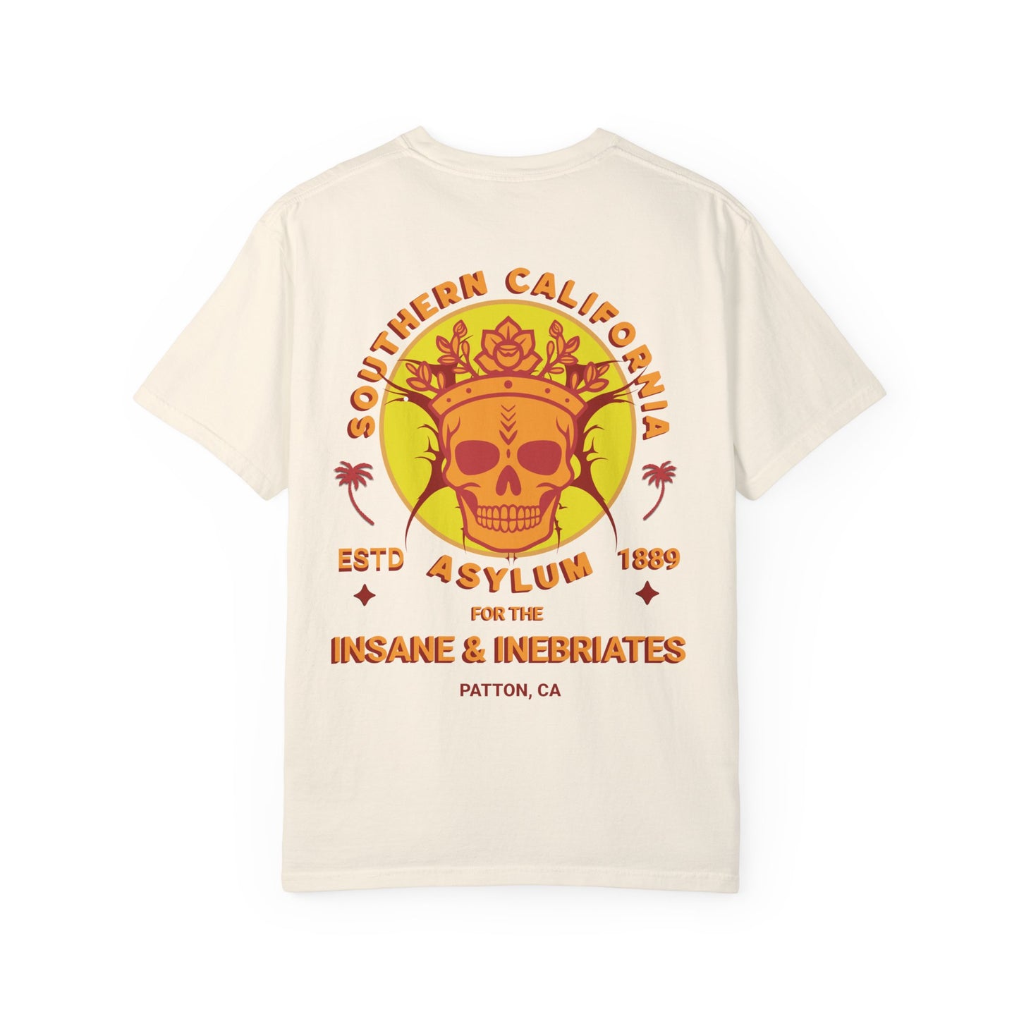 Southern California Asylum Mental Health Awareness T-shirt Printed on Back