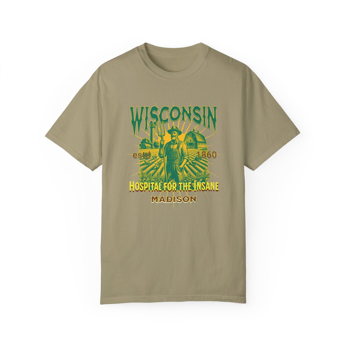 Wisconsin Insane Asylum Mental Health Awareness Tee - Vintage T-shirt