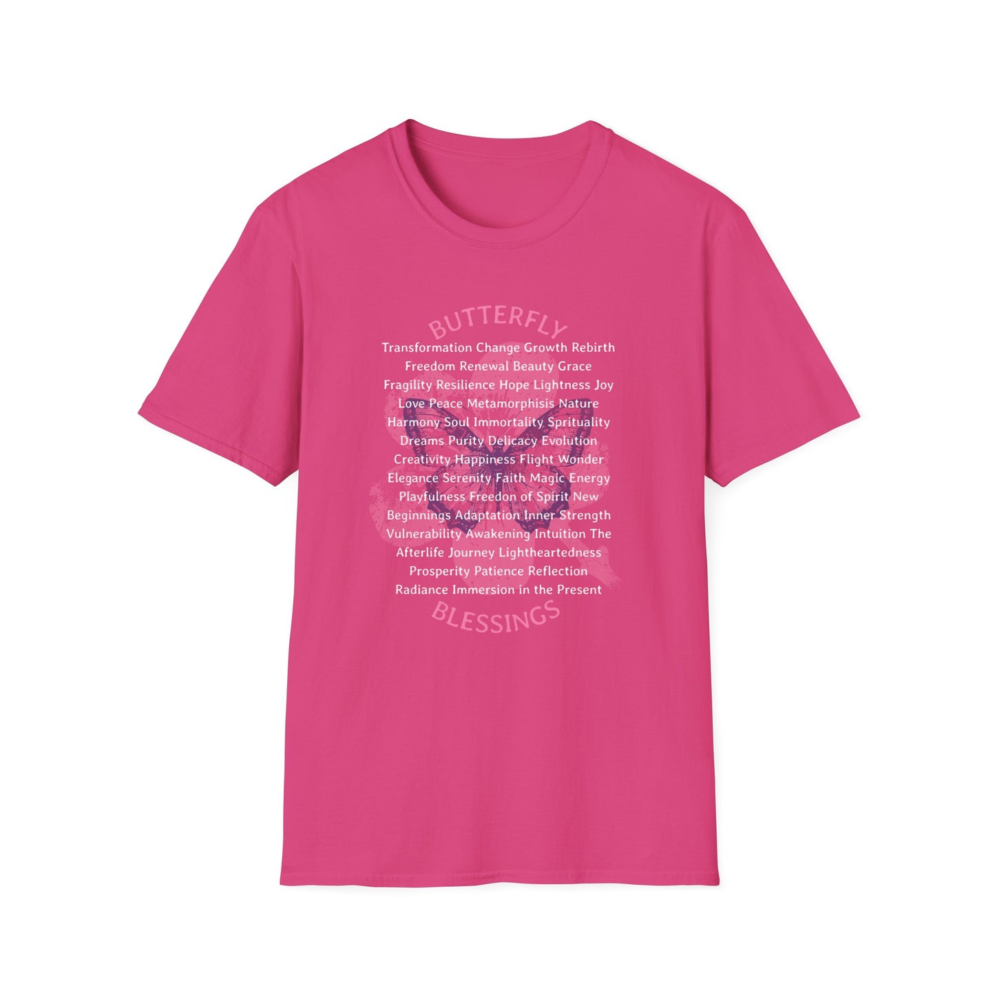 Butterfly Blessings Unisex T-Shirt for Mental Health Awareness