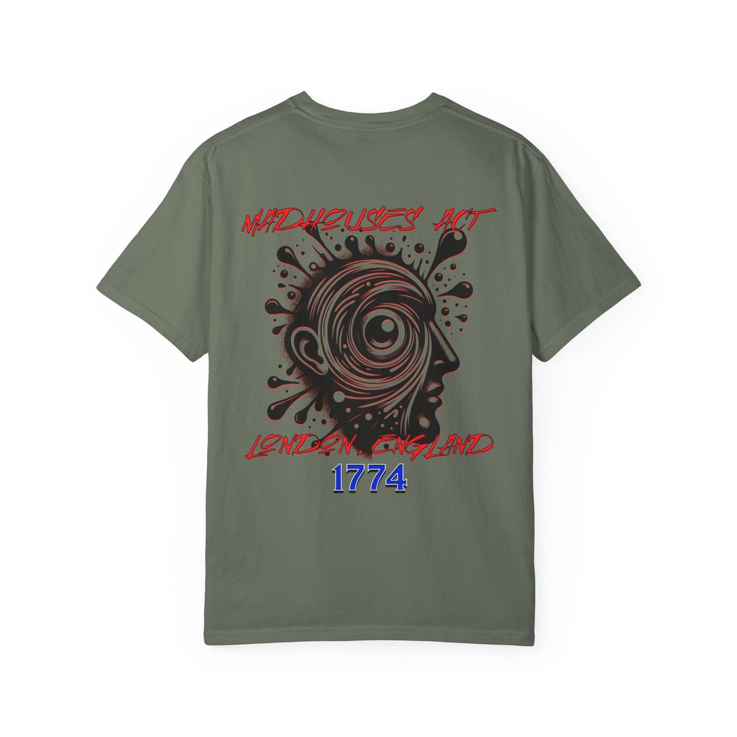 Madhouses Act History of Mental Health Unisex T-shirt- Printed on Back