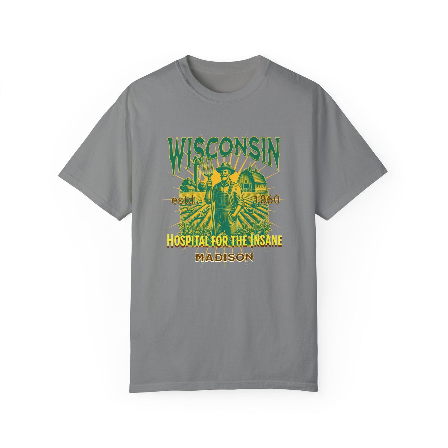Wisconsin Insane Asylum Mental Health Awareness Tee - Vintage T-shirt