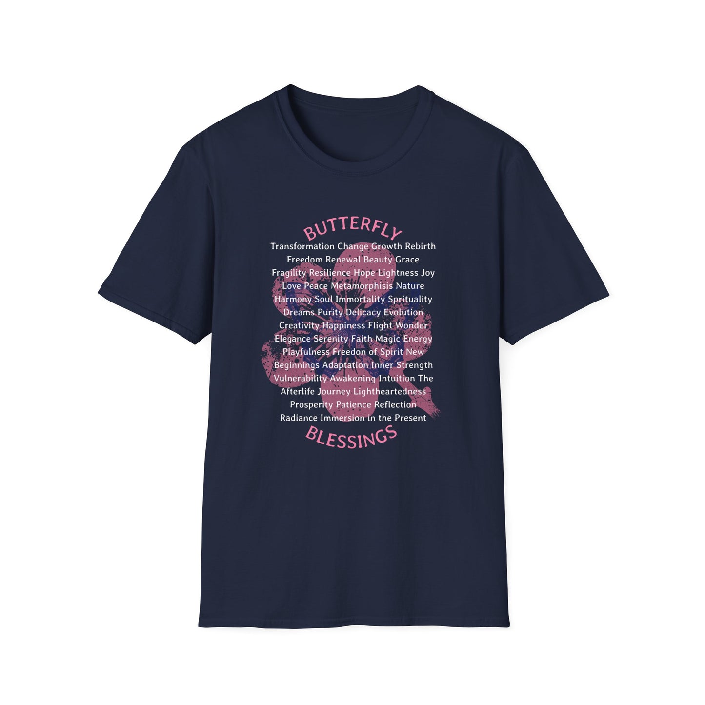 Butterfly Blessings Unisex T-Shirt for Mental Health Awareness