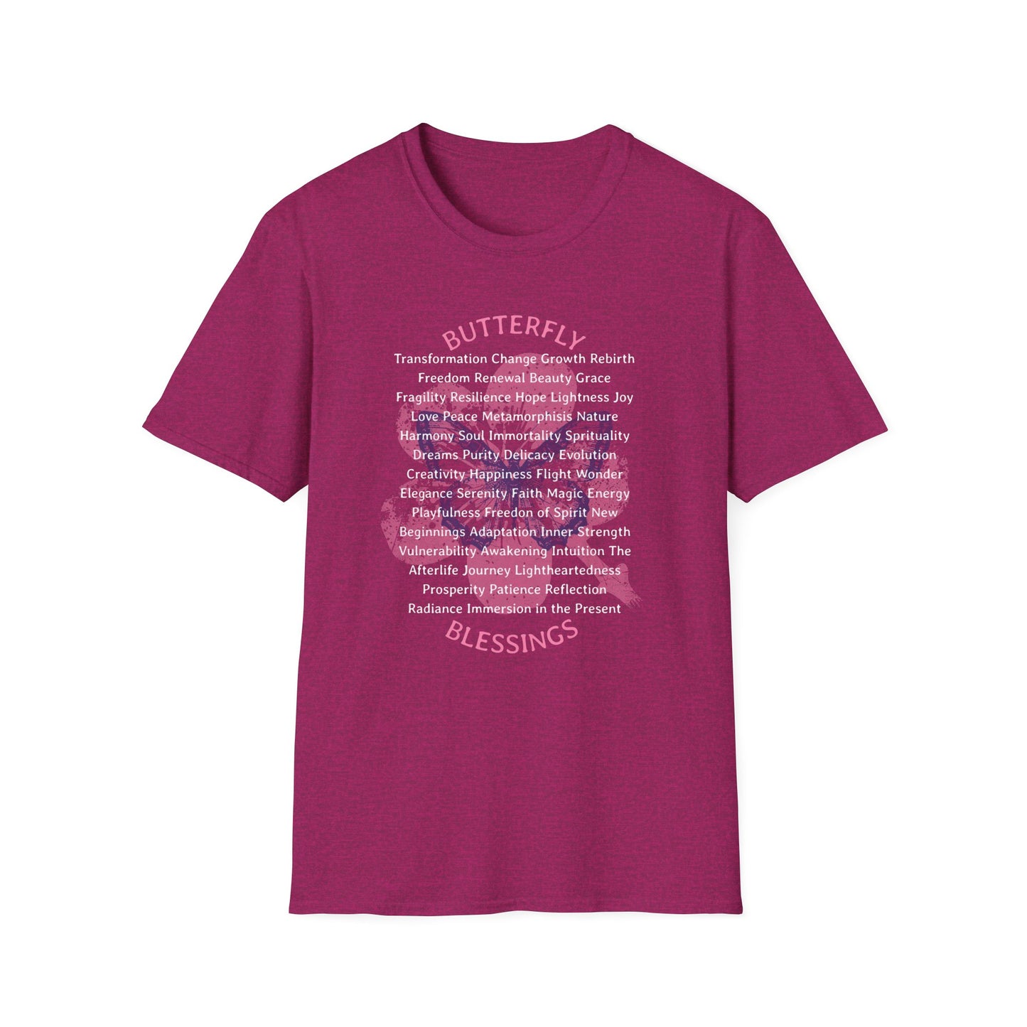 Butterfly Blessings Unisex T-Shirt for Mental Health Awareness