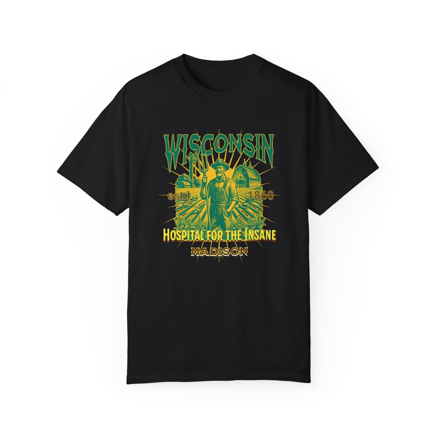 Wisconsin Insane Asylum Mental Health Awareness Tee - Vintage T-shirt