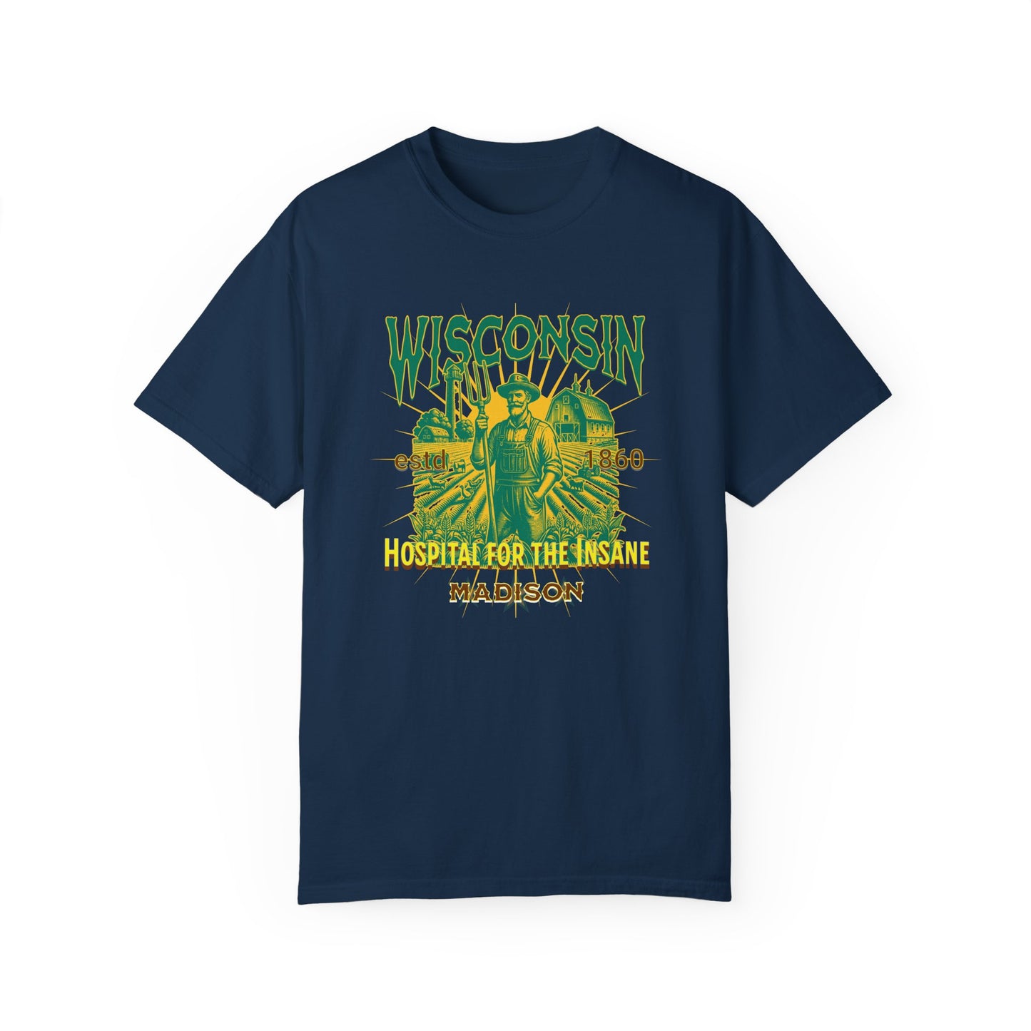 Wisconsin Insane Asylum Mental Health Awareness Tee - Vintage T-shirt