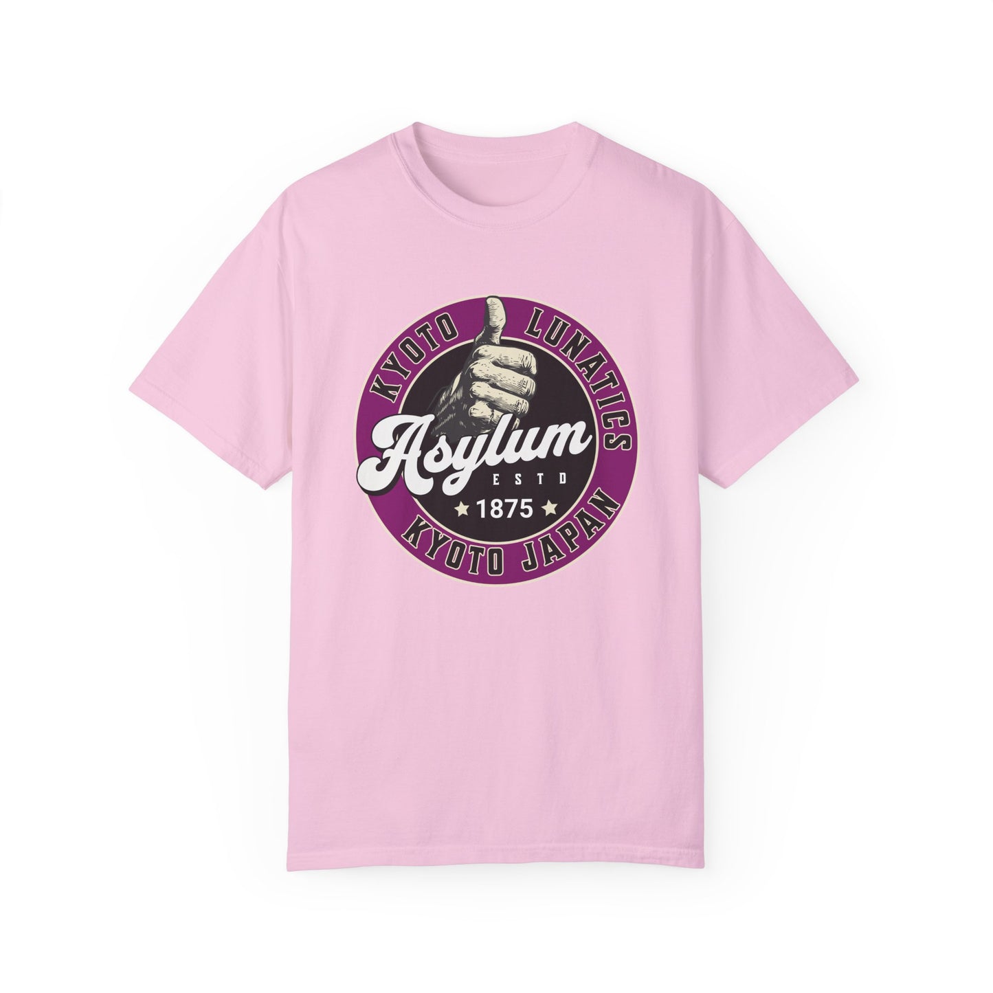 Vintage Kyoto Japan Lunatic Asylum T-Shirt - Unisex Garment-Dyed Tee