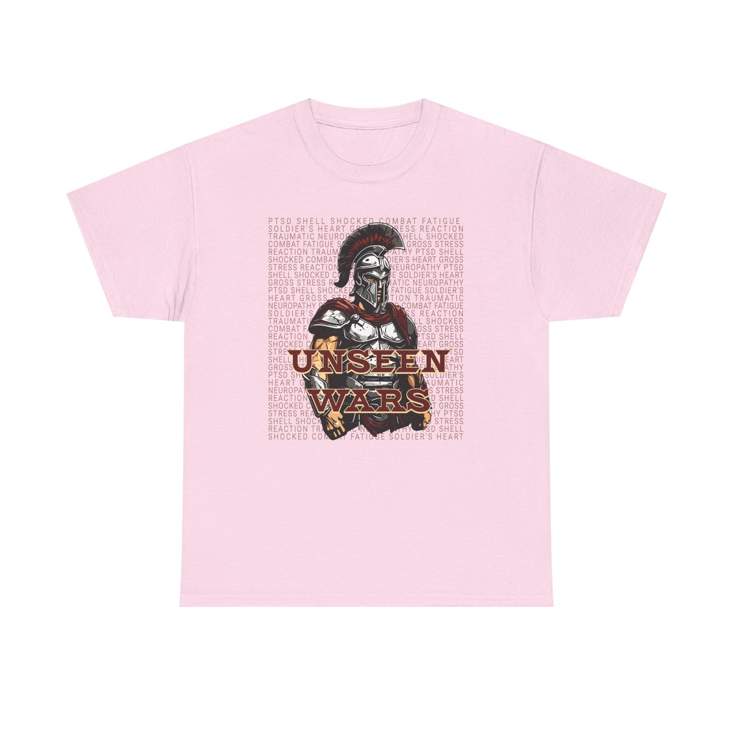 PTSD Unseen Wars Graphic Unisex Tee Heavy Cotton Tee