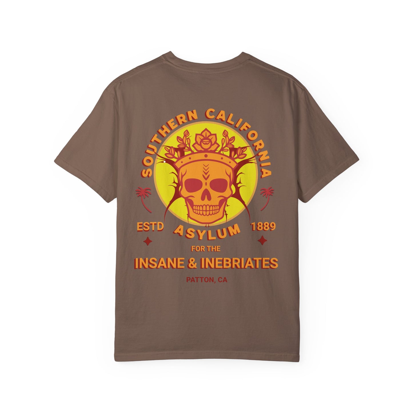 Southern California Asylum Mental Health Awareness T-shirt Printed on Back