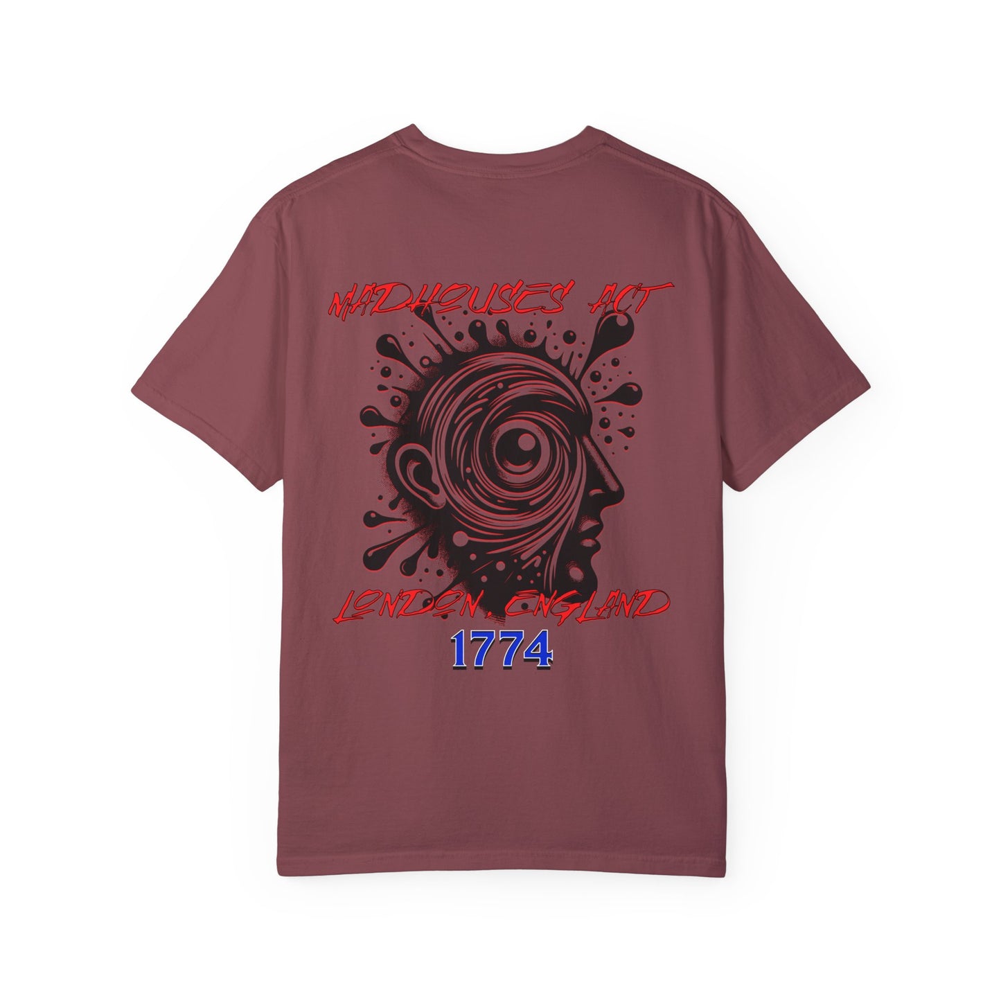 Madhouses Act History of Mental Health Unisex T-shirt- Printed on Back