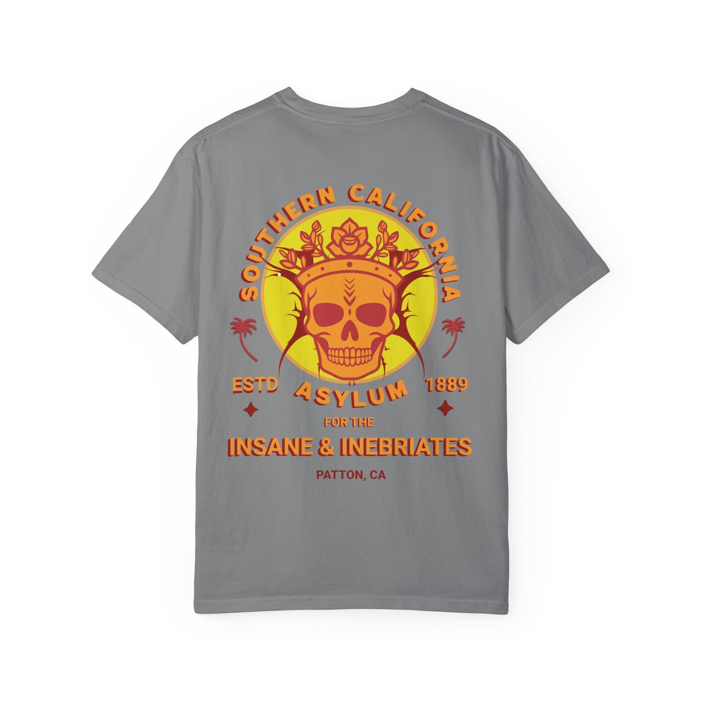 Southern California Asylum Mental Health Awareness T-shirt Printed on Back