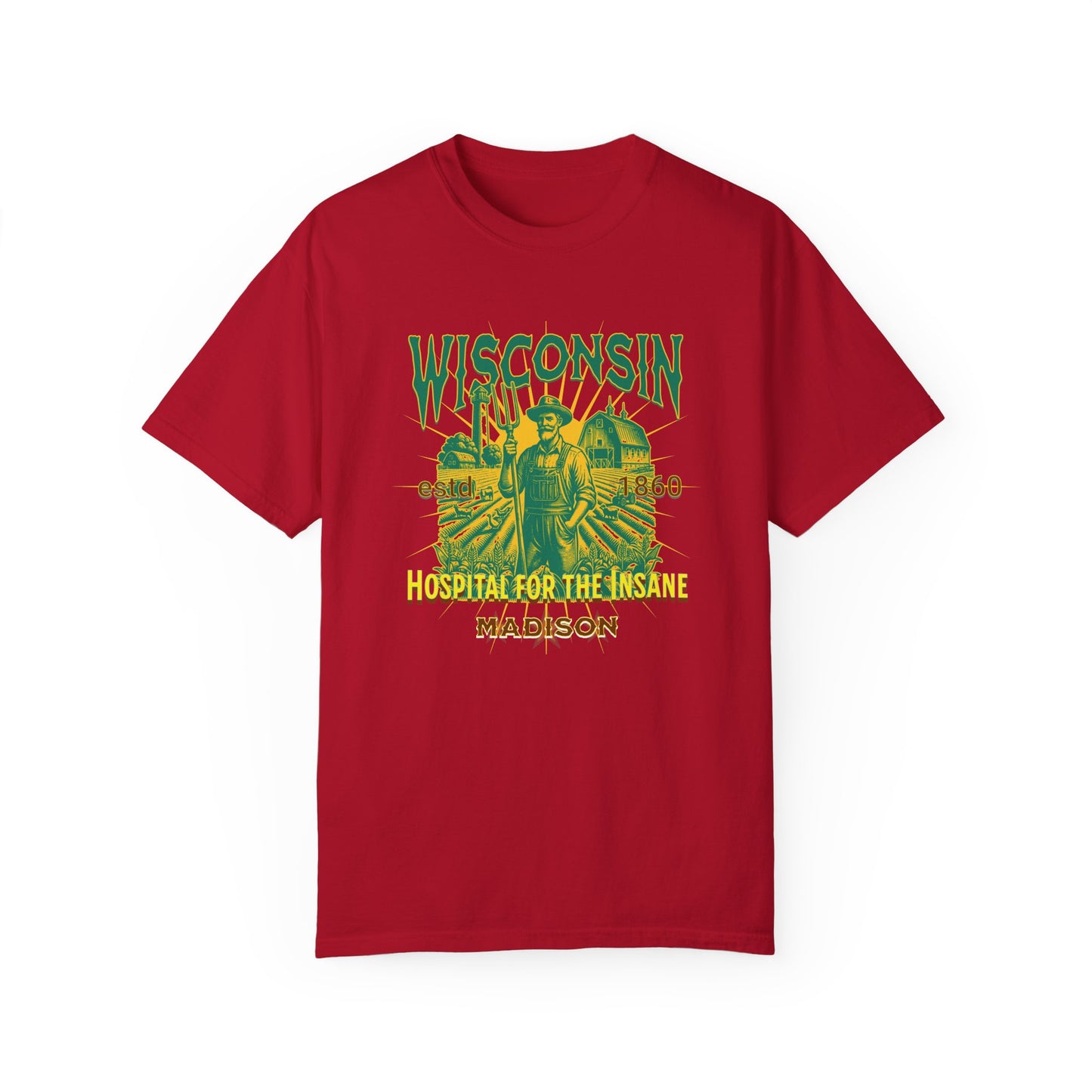 Wisconsin Insane Asylum Mental Health Awareness Tee - Vintage T-shirt