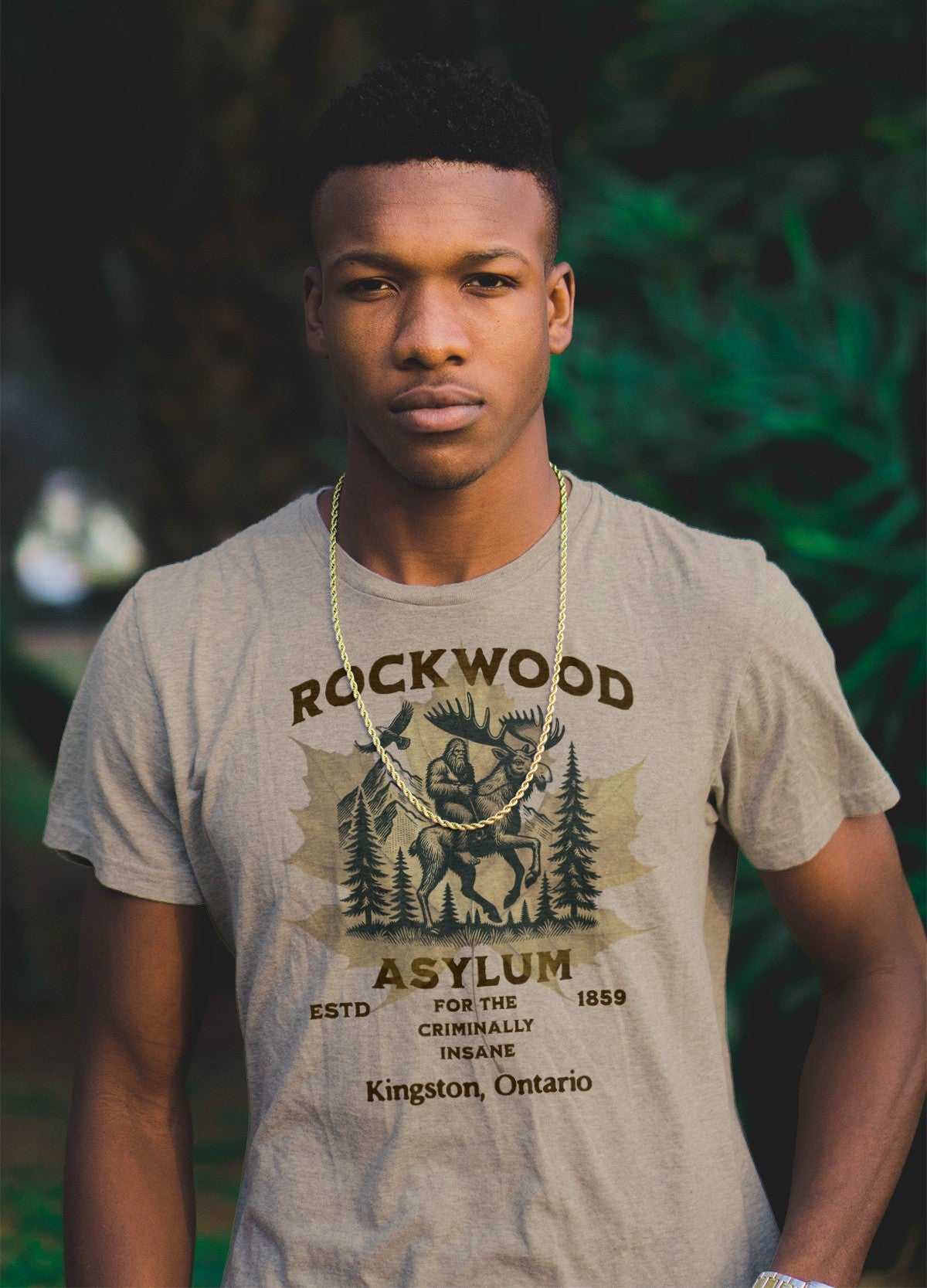 Vintage Canadian Insane Asylum Unisex T-shirt - Rockwood Insane Asylum Canada Mental Health History