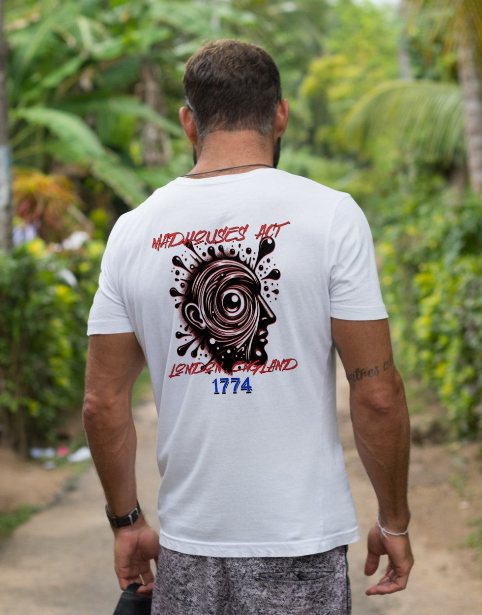 Madhouses Act History of Mental Health Unisex T-shirt- Printed on Back