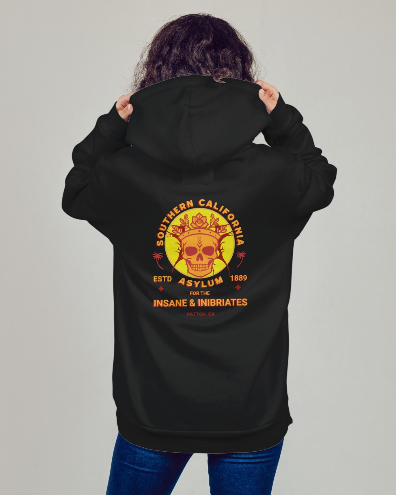 Hooded Sweatshirt Southern California Insane Asylum Mental Health History Awareness