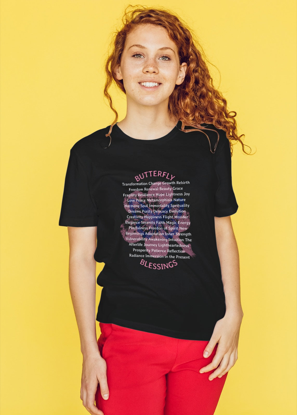 Butterfly Blessings Unisex T-Shirt for Mental Health Awareness
