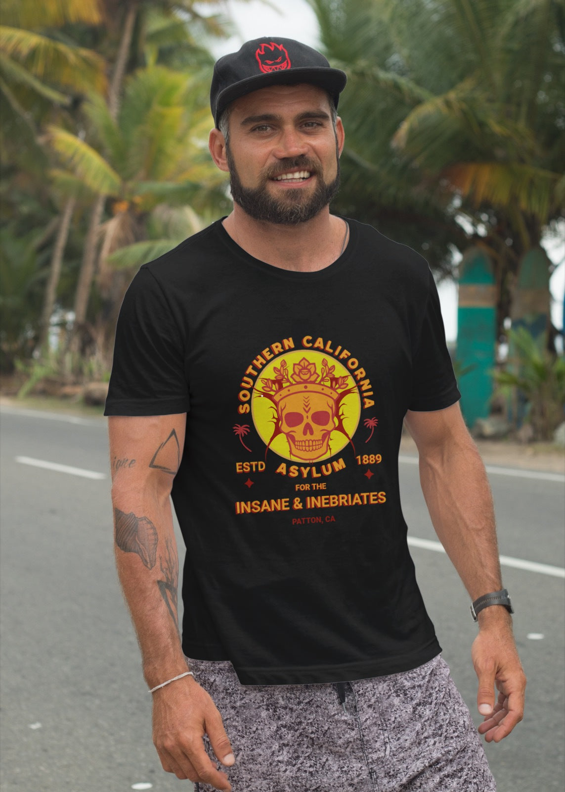 Southern California Asylum - "The Insane & Inebriates"  Vintage Graphic T-Shirt Streetwear Institutions Mental Health Awareness