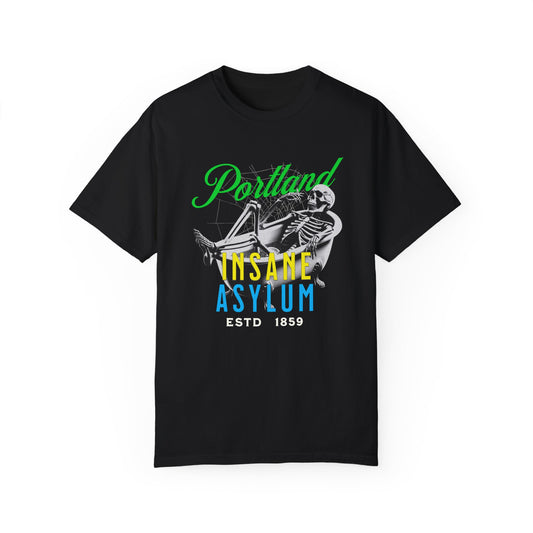 Portland Insane Asylum Unisex T-shirt - Vintage Portland Oregon 1800's