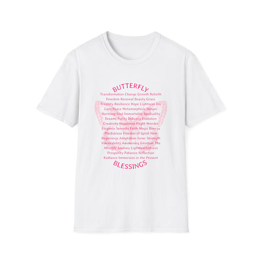 Inspirational Butterfly Blessings T-Shirt for Personal Growth
