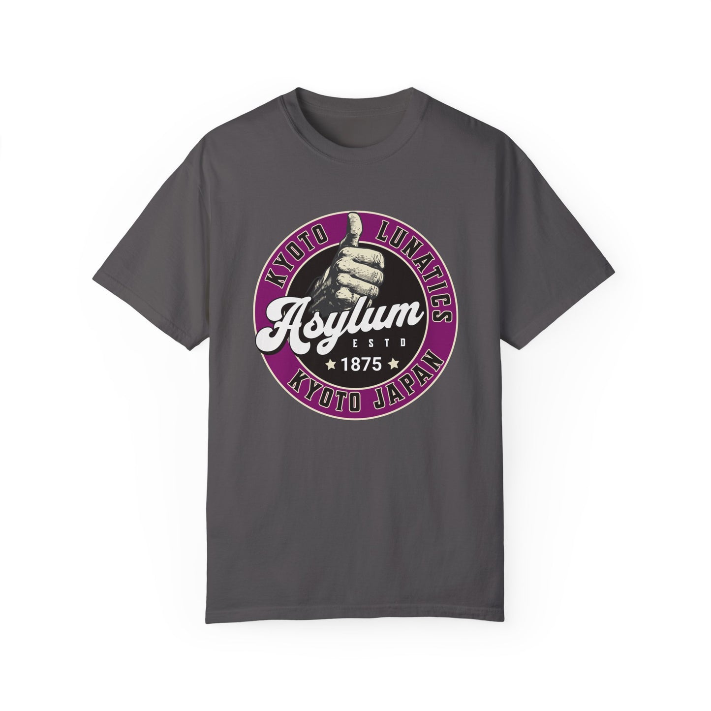 Vintage Kyoto Japan Lunatic Asylum T-Shirt - Unisex Garment-Dyed Tee