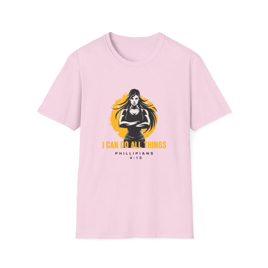 Inspirational Unisex Softstyle T-Shirt - "I Can Do All Things" - Motivational Apparel