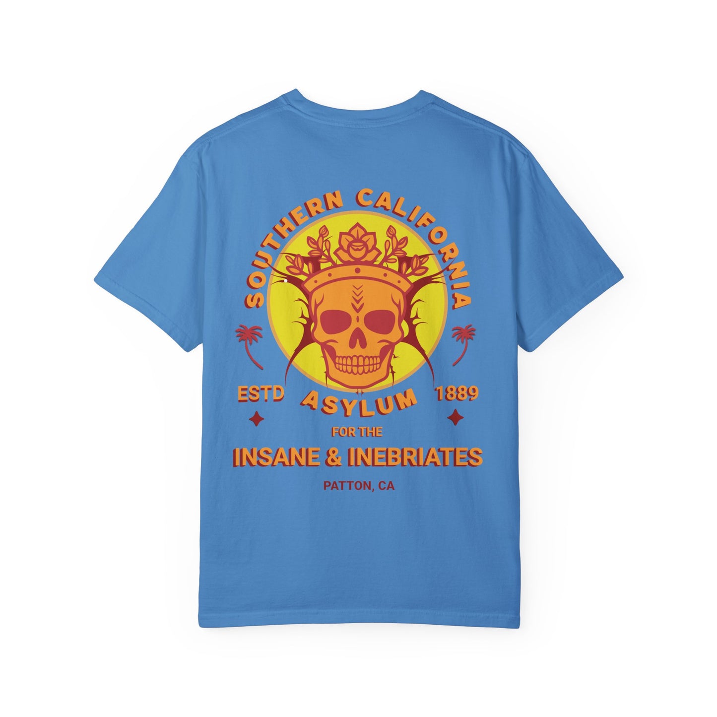 Southern California Asylum Mental Health Awareness T-shirt Printed on Back