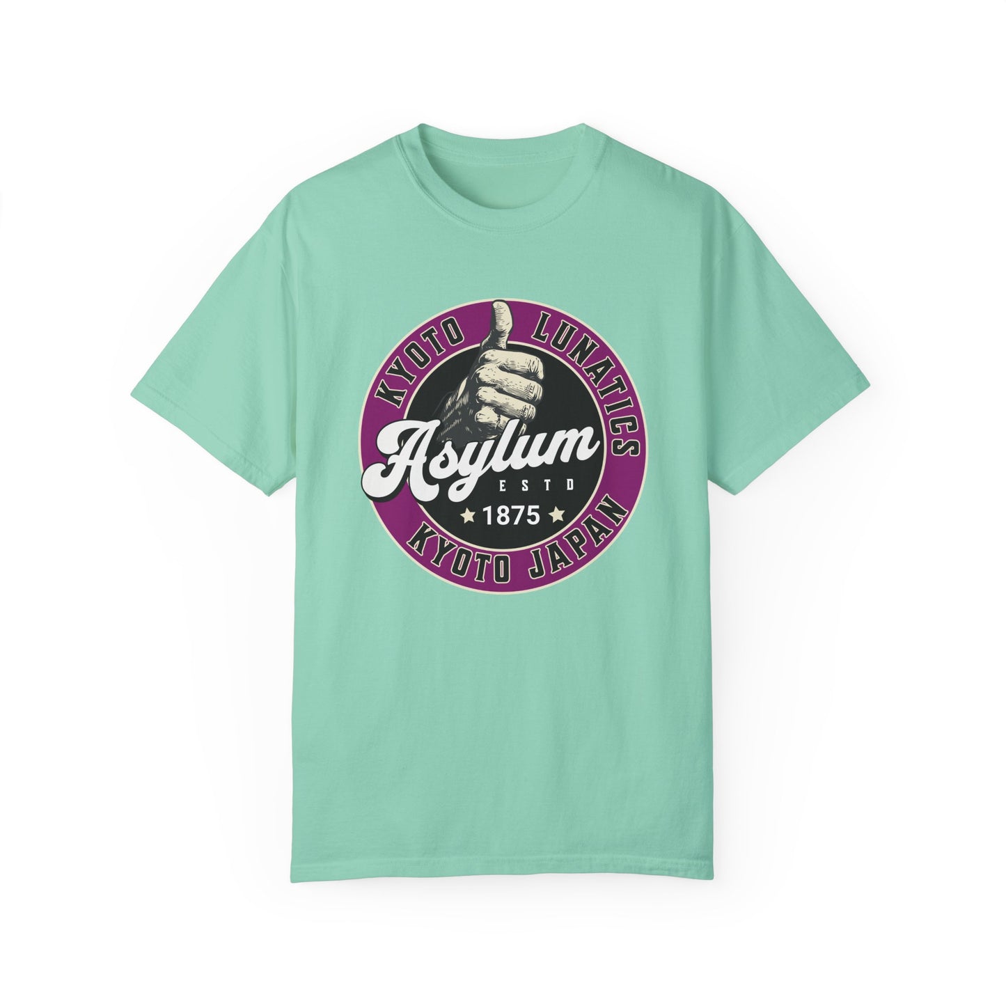Vintage Kyoto Japan Lunatic Asylum T-Shirt - Unisex Garment-Dyed Tee