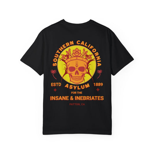 Southern California Asylum Mental Health Awareness T-shirt Printed on Back