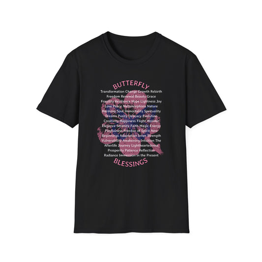 Butterfly Blessings Unisex T-Shirt for Mental Health Awareness