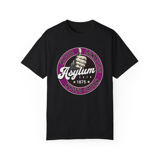 Vintage Kyoto Japan Lunatic Asylum T-Shirt - Unisex Garment-Dyed Tee